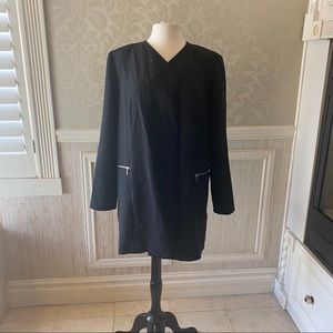 Tahari 16 long topper crepe blazer Nordstrom